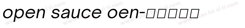open sauce oen字体转换
